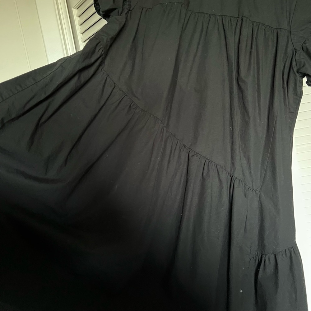 Asymmetrical black dress